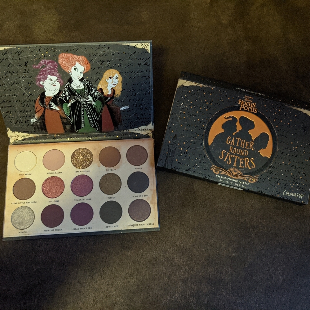 Hocus Pocus Gather Round Sister's ColourPop Palette